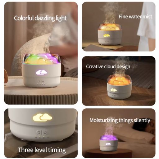 Vulkán hatású párásító-Diffúzor Fekete