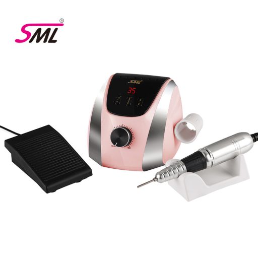 SML M13 Professzionális Körömcsiszoló – 65W, 35 000 RPM Rózsaszín