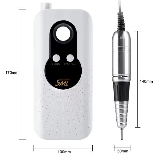 Sml M6 Akkumulátoros Műköröm Csiszológép 35.000RPM Szürke