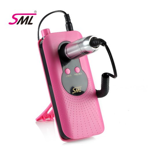 Sml M6 Akkumulátoros Műköröm Csiszológép 35.000RPM Rózsaszín