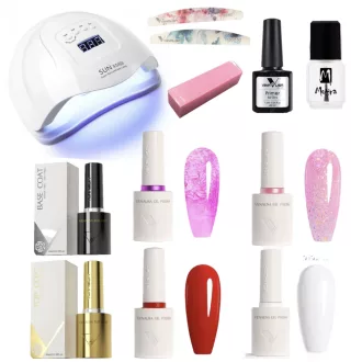   Venalisa Kezdő, Induló Gél Lakk Szett  X5 Plus műkörmös lámpával – Allergénmentes