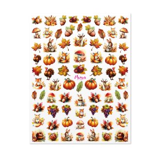 Moyra öntapadó körömmatrica No. 23 Őszi