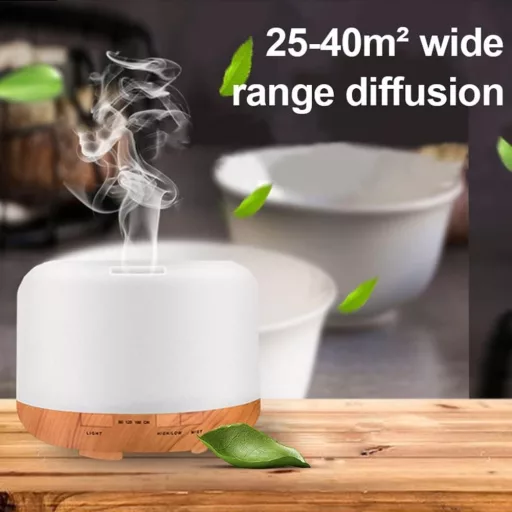 Aroma párologtató, diffúzor 500ml, 7Színű Led világgítással