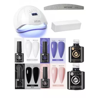    Sugar Gél lakk Kezdő/Induló szett Sun x5 Plus Uv/Led Műkörmös Lámpával