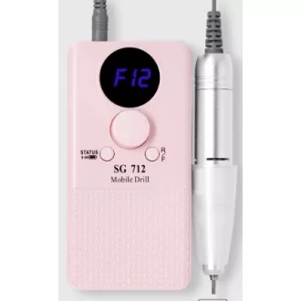   Akkumulátoros Professzionális Hordozható Műkörmös Csiszológép 45.000RPM  SG712 Pink