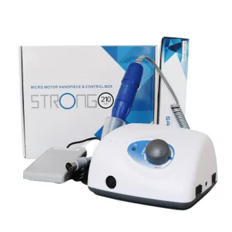   Strong 210 teljes professzionális  körömcsiszoló szett, csiszolófej szettel.