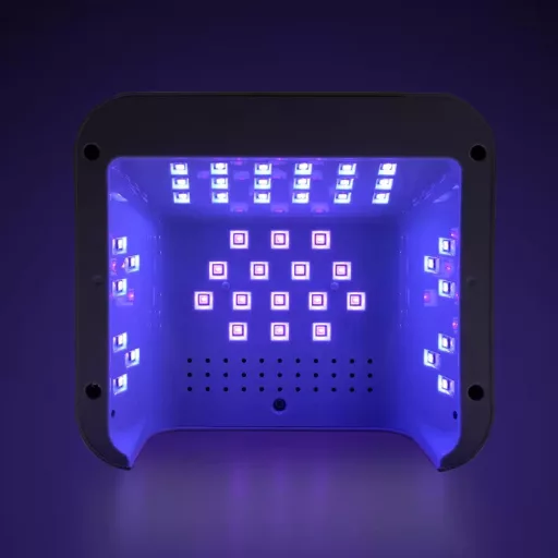 SUN L5 Professzionális UV/Led  Műkörmös Lámpa Strasszkövekkel 268W Rózsaszín