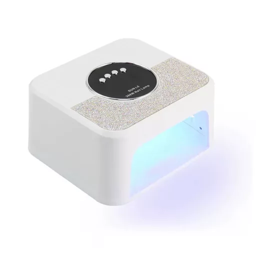 SUN L5 Professzionális UV/Led  Műkörmös Lámpa Strasszkövekkel 268W Fehér