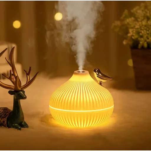 Aromaterápiás Párásító/ Diffúzor Kismadár Díszítéssel 