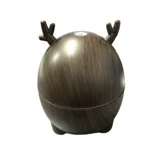   Ultrahangos Szarvas Aroma Diffúzor/Párásító Színváltós LED fénnyel Sötét tölgy