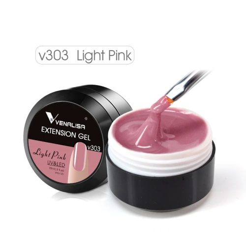 Venalisa építő zselé   (hosszabbító zselé)  Light pink V303  15ml