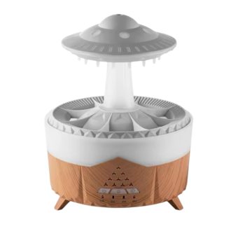 Felhő alakú esőcsepp párásító diffúzor Fa 