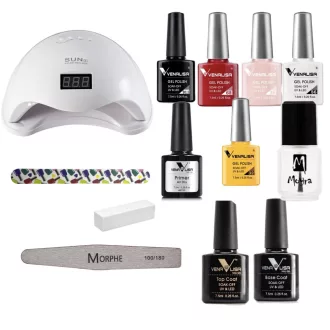  Komplett Venalisa Gél lakk Kezdő/Induló szett  Uv/Led Lámpával