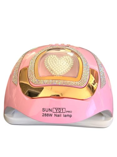 Sun Y01 Pro Műkörmös Led/Uv Lámpa 288w Pink Strasszköves