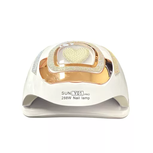 Sun Y01 Pro Műkörmös Led/Uv Lámpa 288w Fehér Strasszköves 