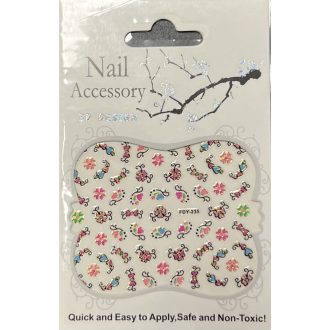 Köröm Matrica pici virágok/szivek