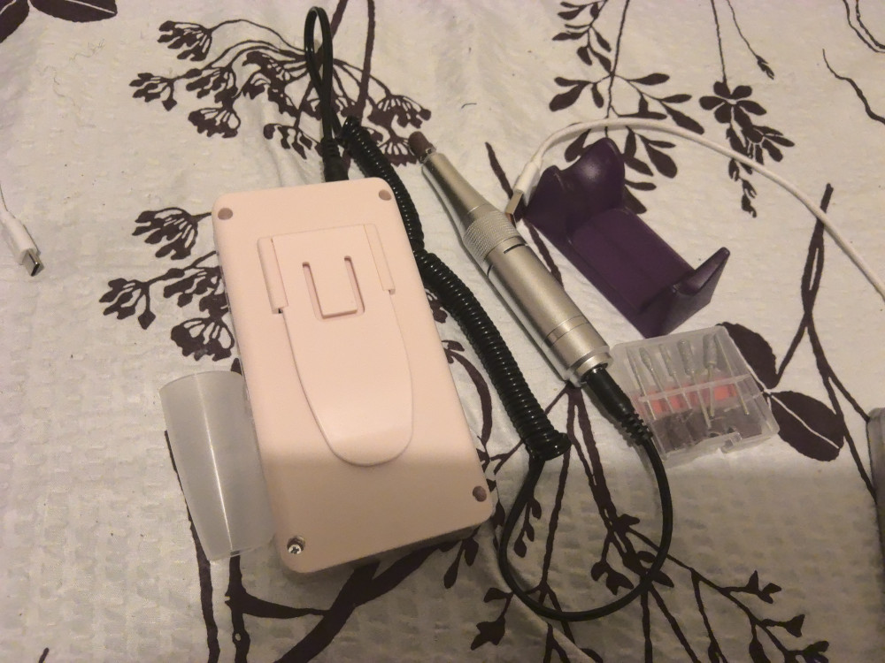 Akkumulátoros Professzionális Hordozható Műkörmös Csiszológép 45.000RPM  SG710 Rószaszín